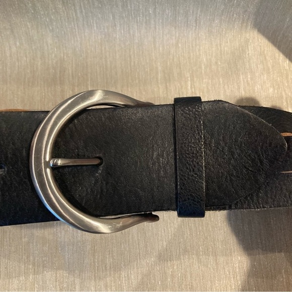 DANIER Sz S Leather Partly Braided Silver Toned Buckle - Picture 10 of 10